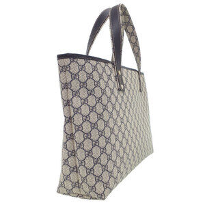 Gucci GG Blue beige handbag tote bag canvas